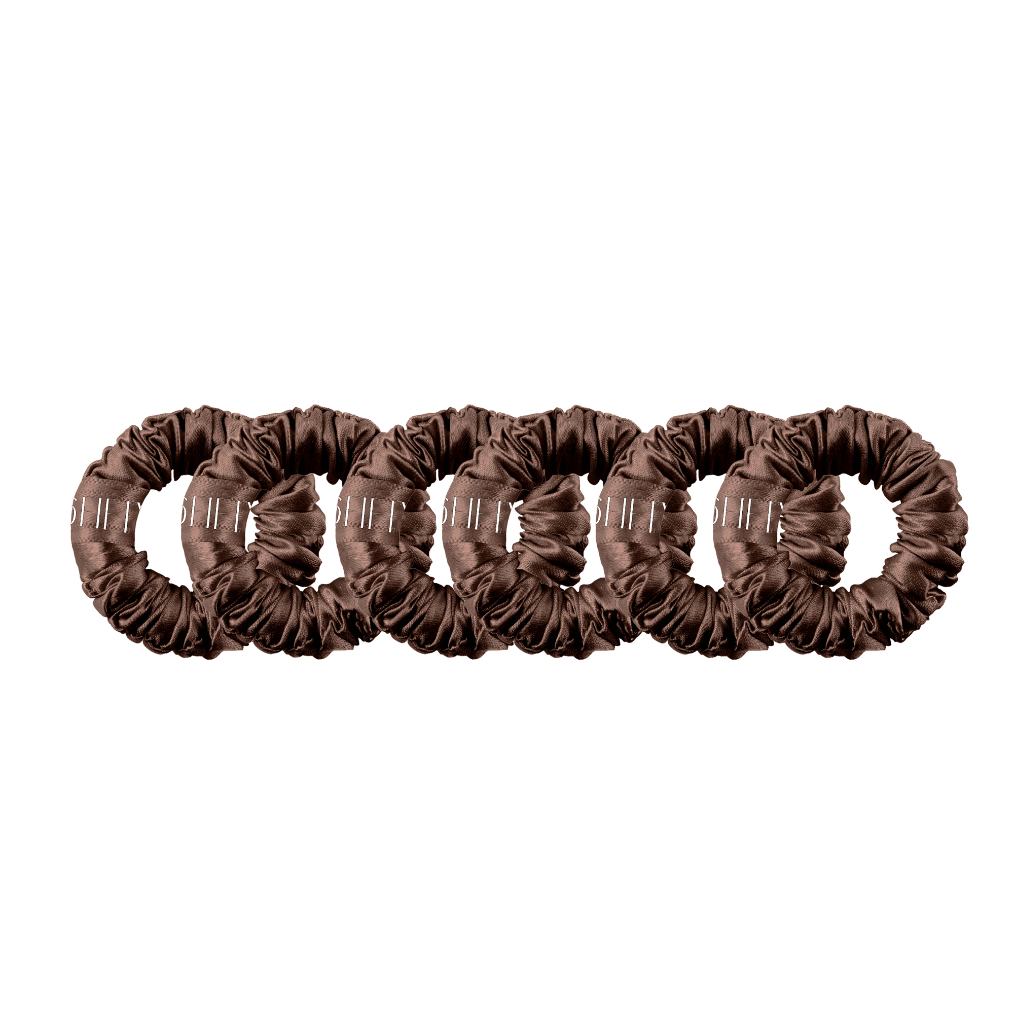 chocolate brown | mini dream silk scrunchies