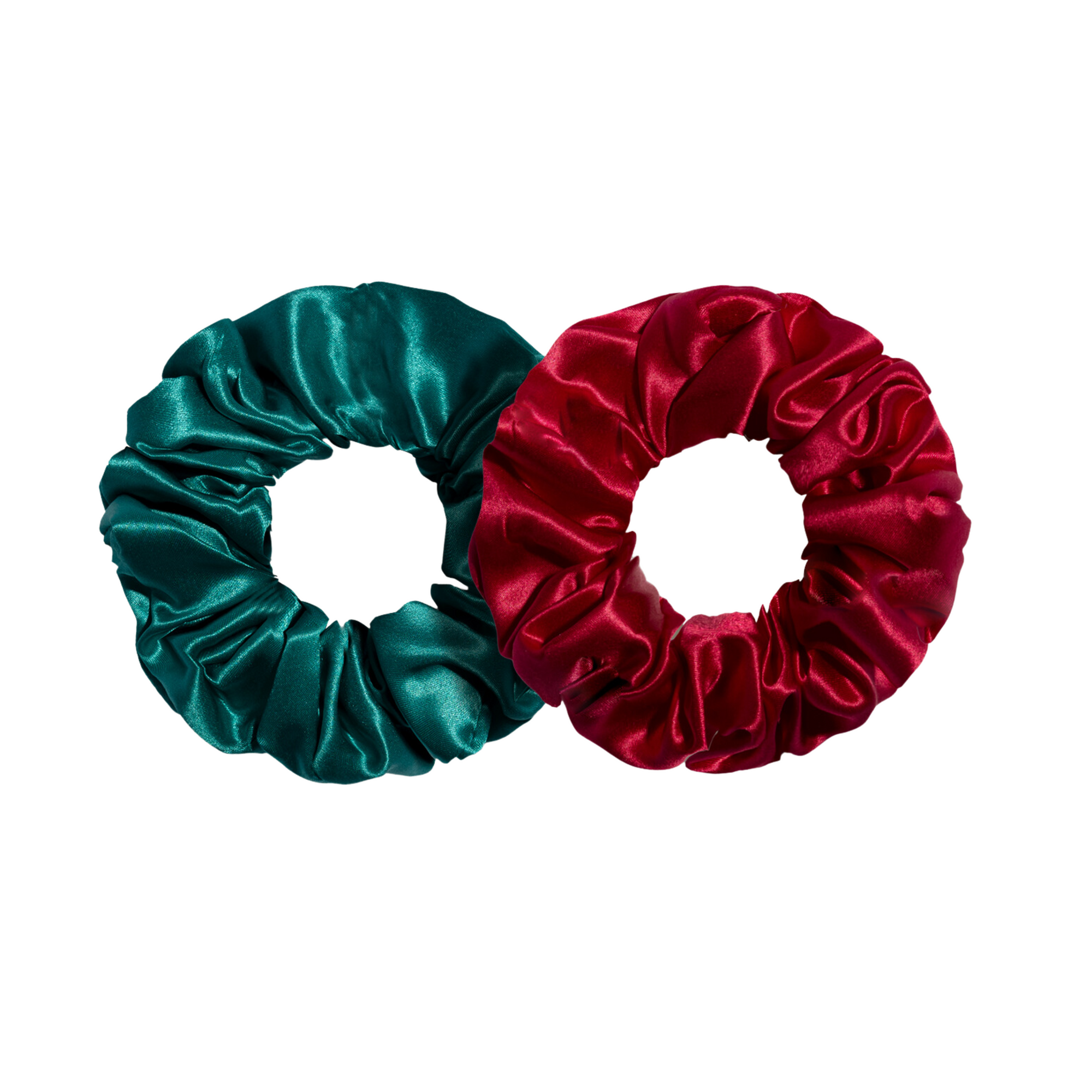 viridian&raspberry | dream silk scrunchies