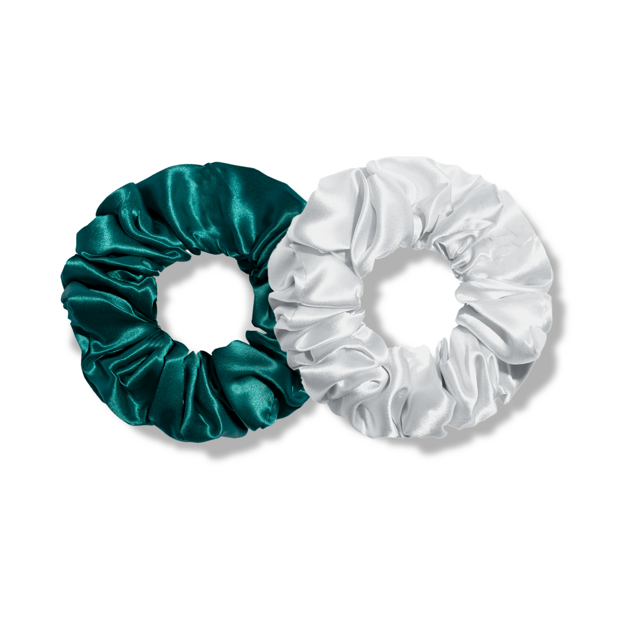 viridian&snowy| dream silk scrunchies