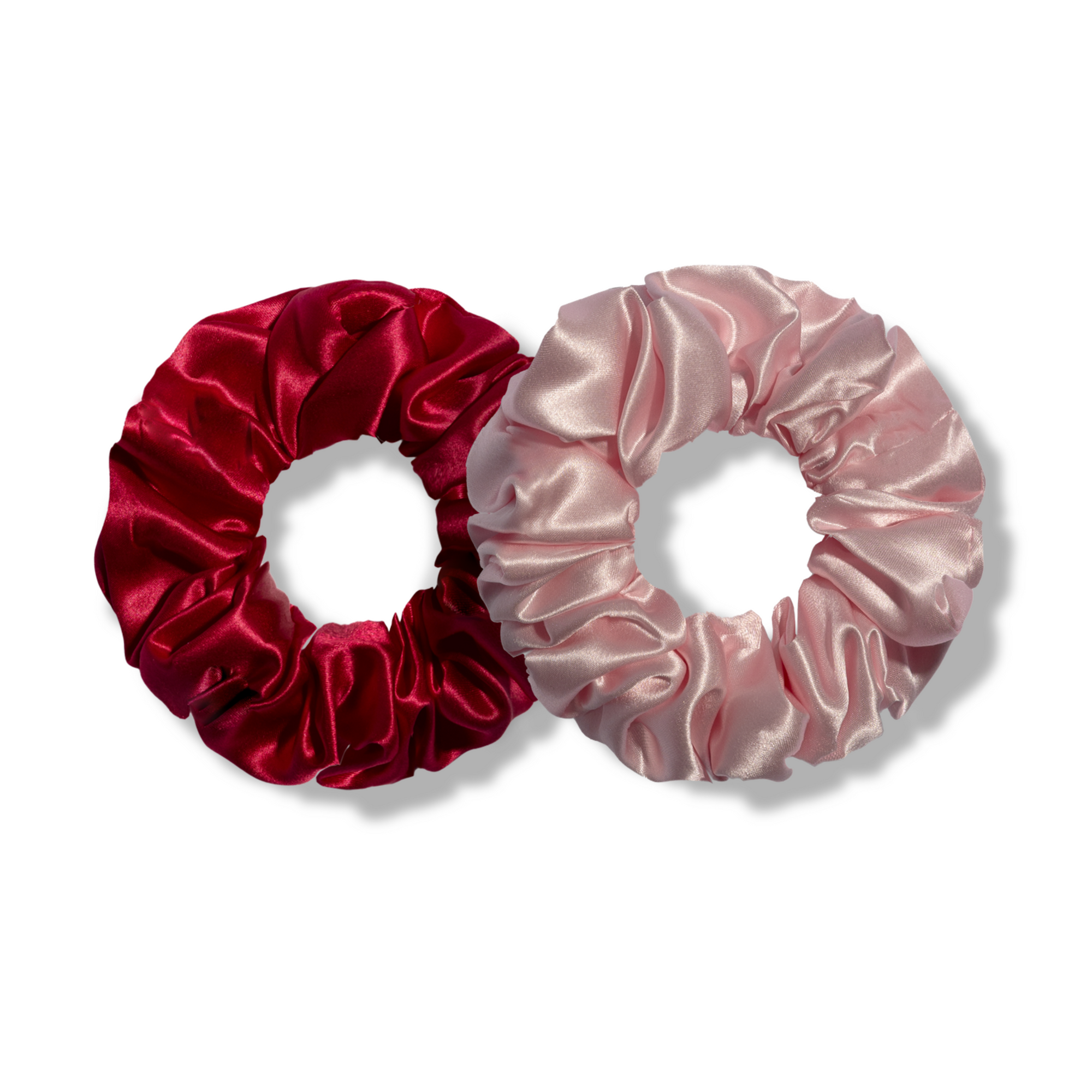 raspberry&bubblegum| dream silk scrunchies