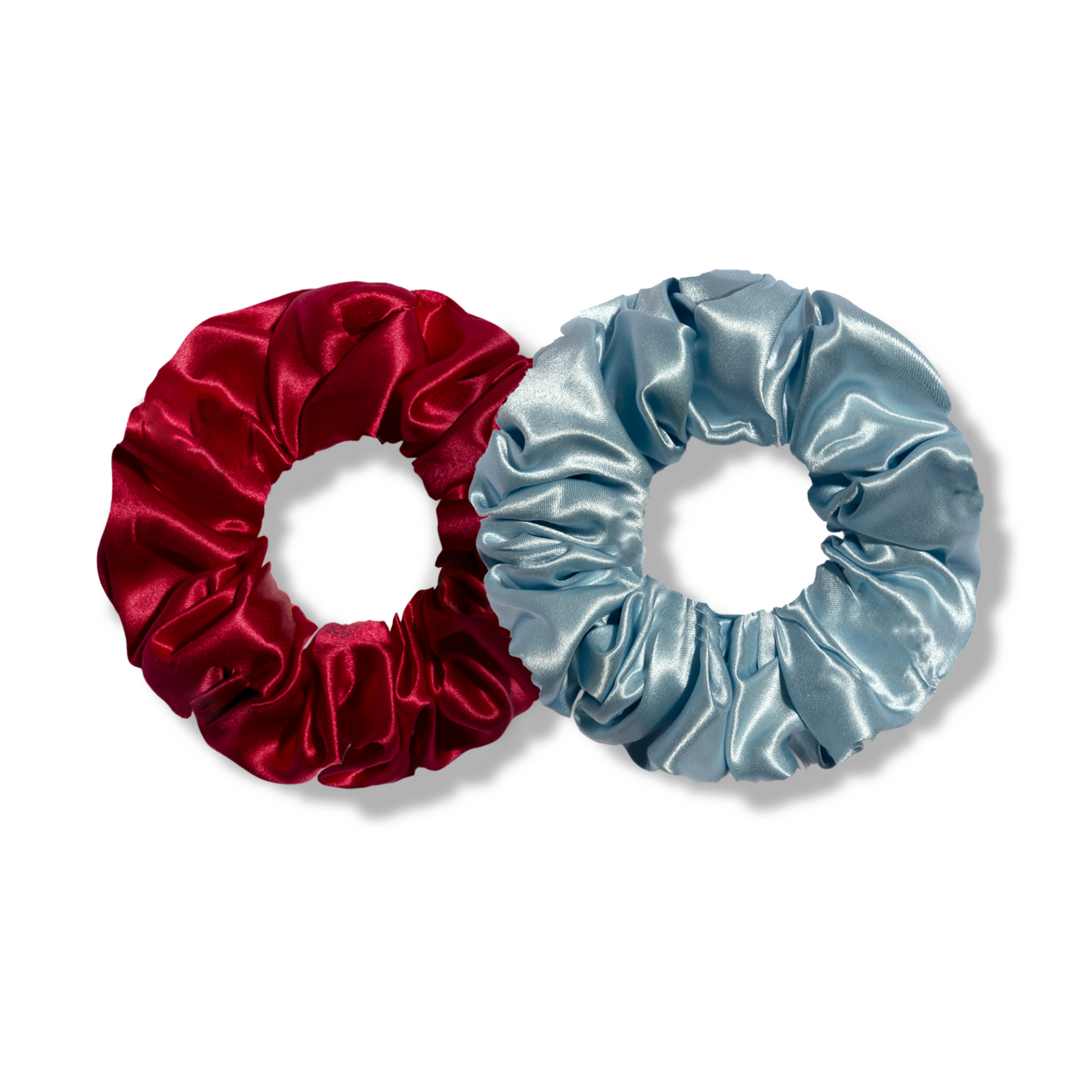 raspberry&bluebird| dream silk scrunchies