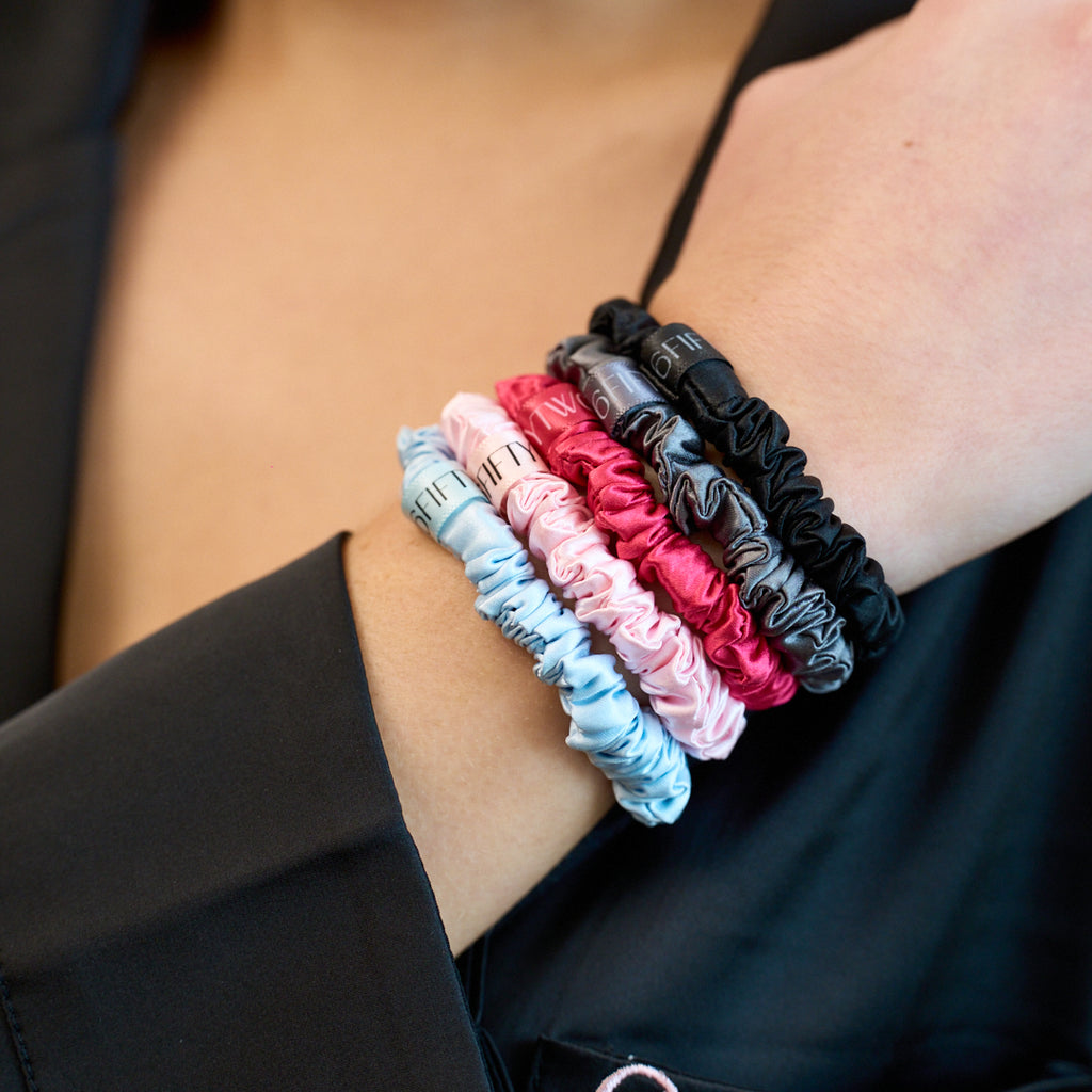 Slim Silk Scrunchies | Mix & Match x5