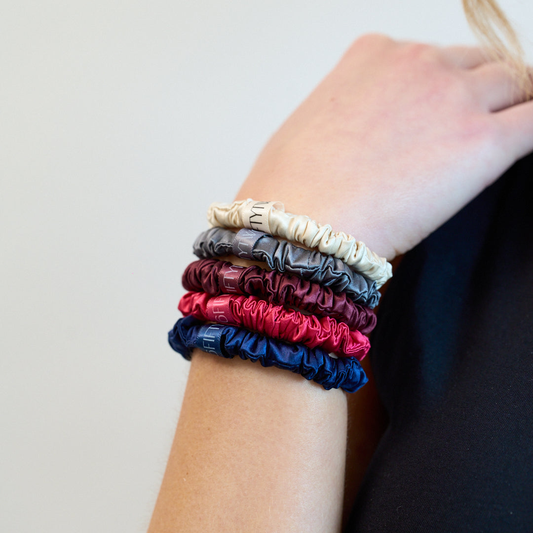 Slim Silk Scrunchies | Mix & Match x5
