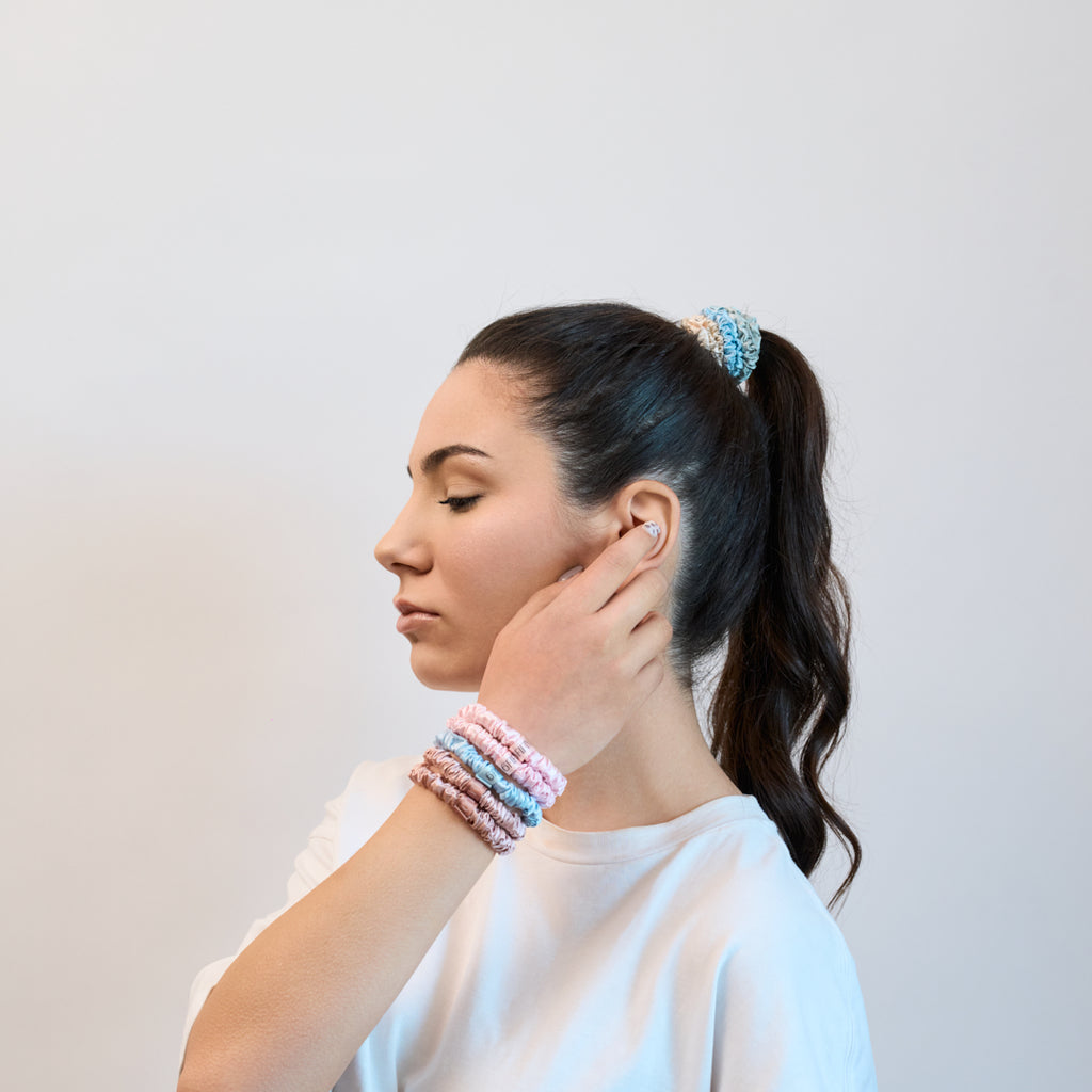 Slim Silk Scrunchies | Mix & Match x5