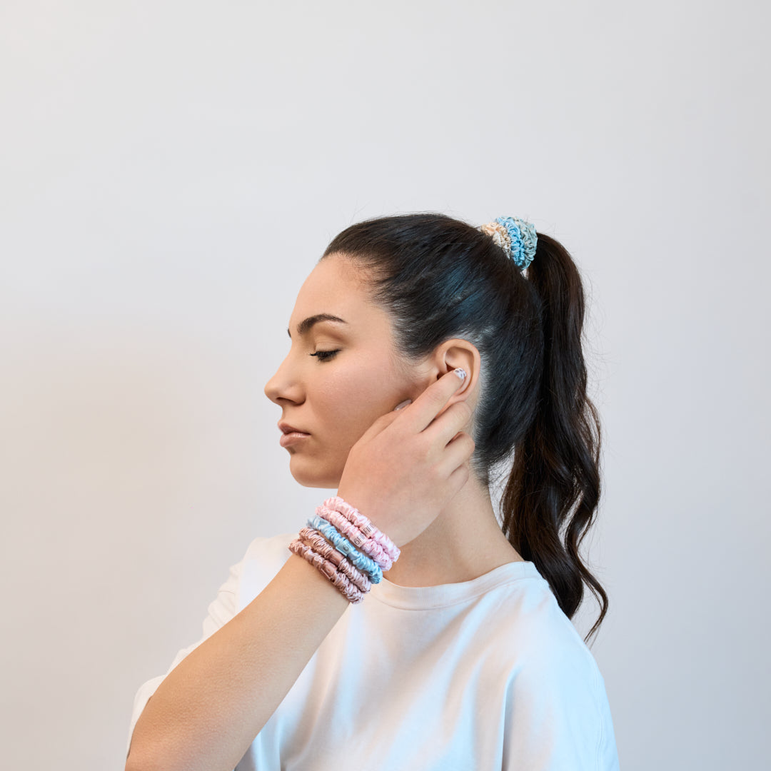 Slim Silk Scrunchies | Mix & Match x5