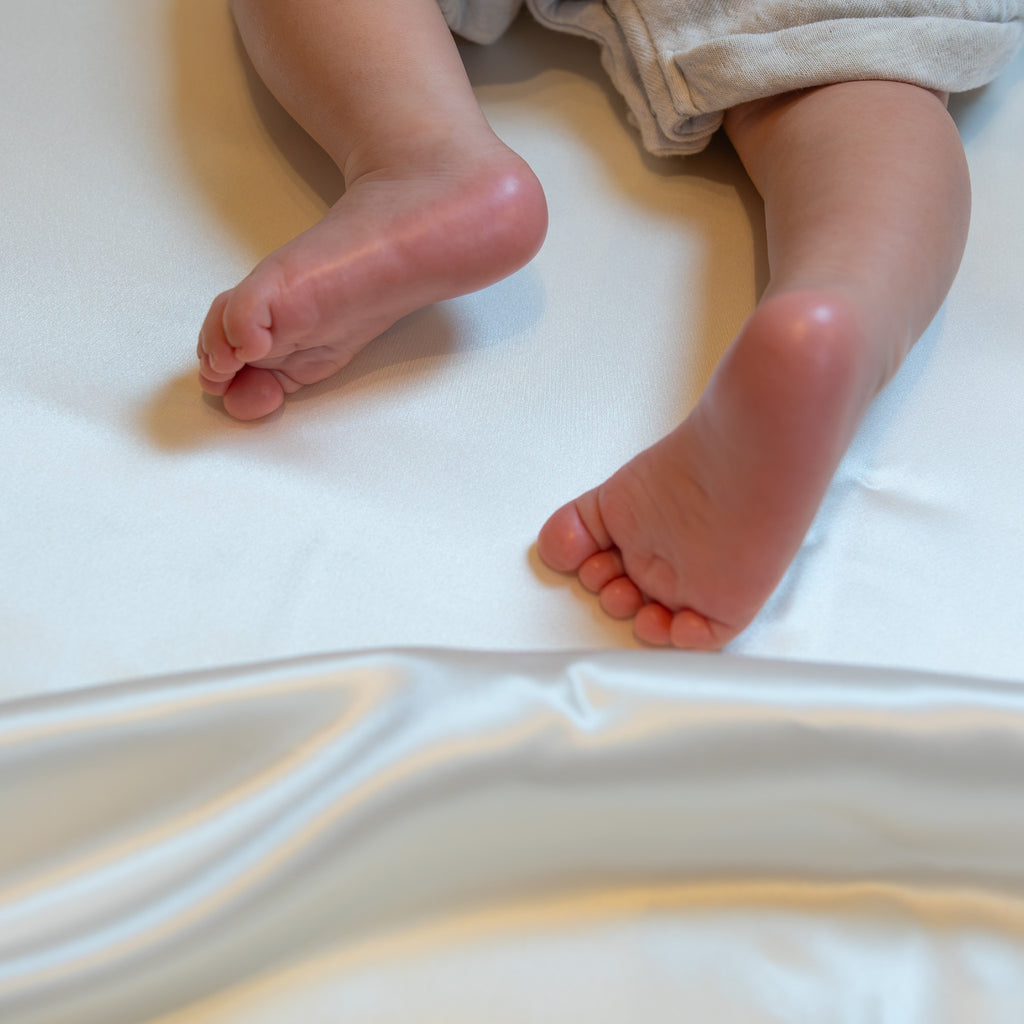 silk fitted baby cot sheets