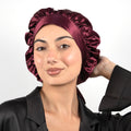 double-layer silk bonnet