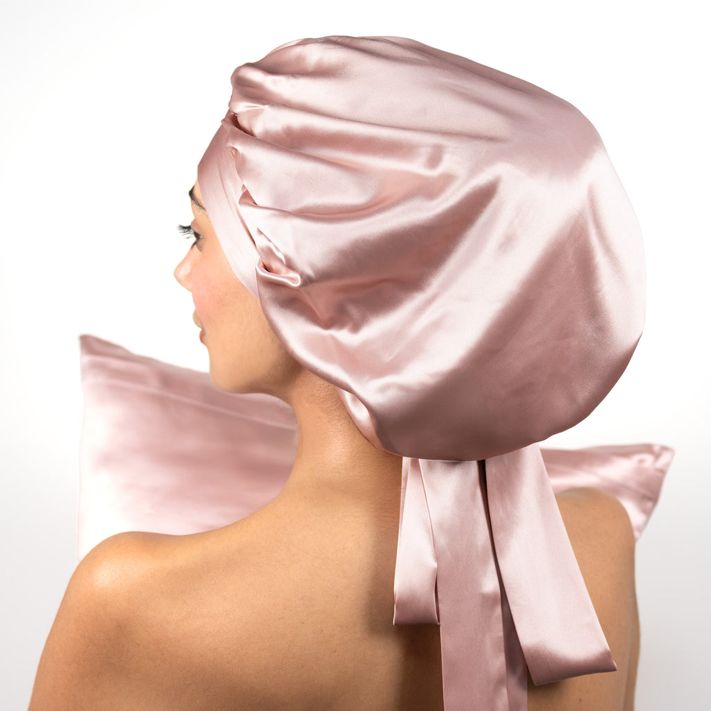 double-layer silk bonnet
