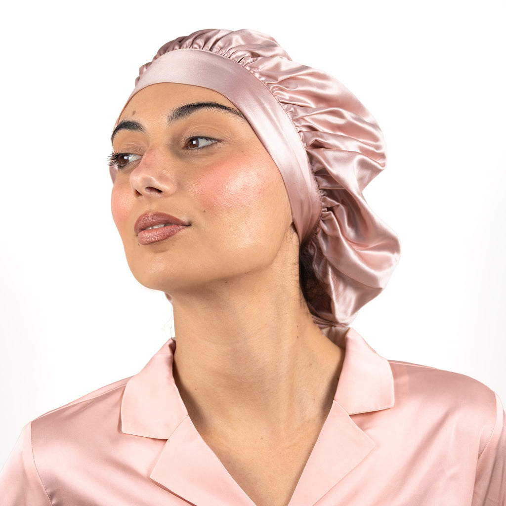 double-layer silk bonnet