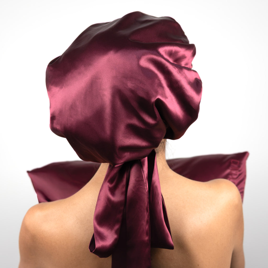 double-layer silk bonnet