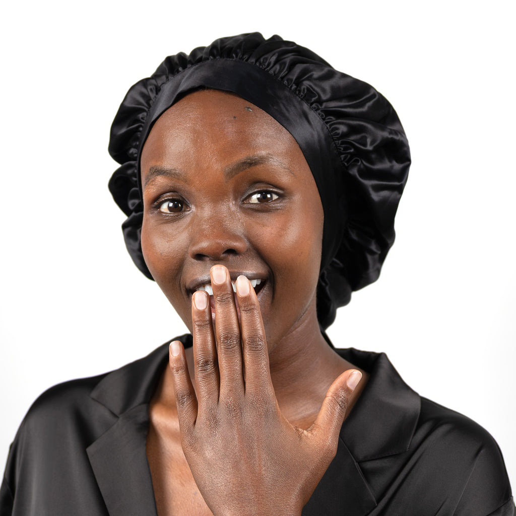 double-layer silk bonnet