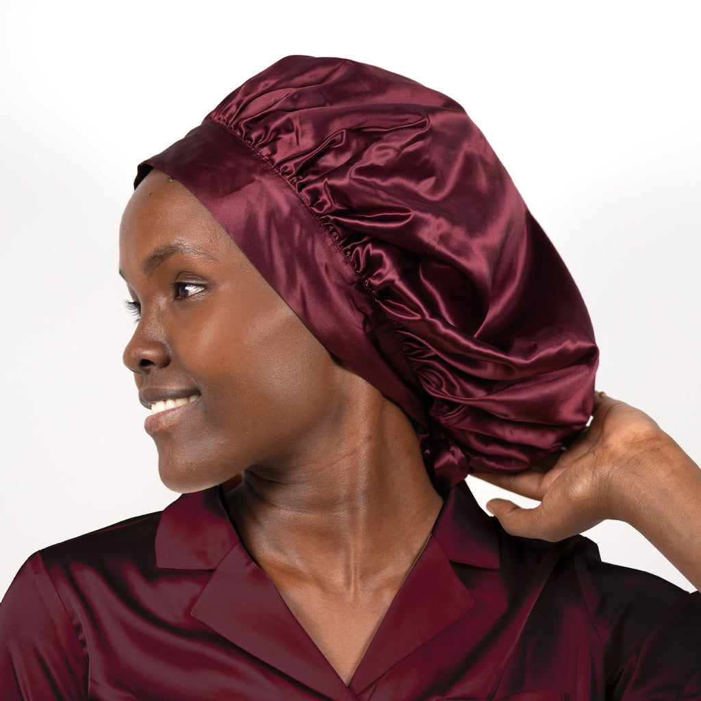 double-layer silk bonnet
