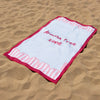 drama free zone | the statement collection beach towel