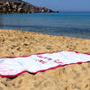 drama free zone | the statement collection beach towel