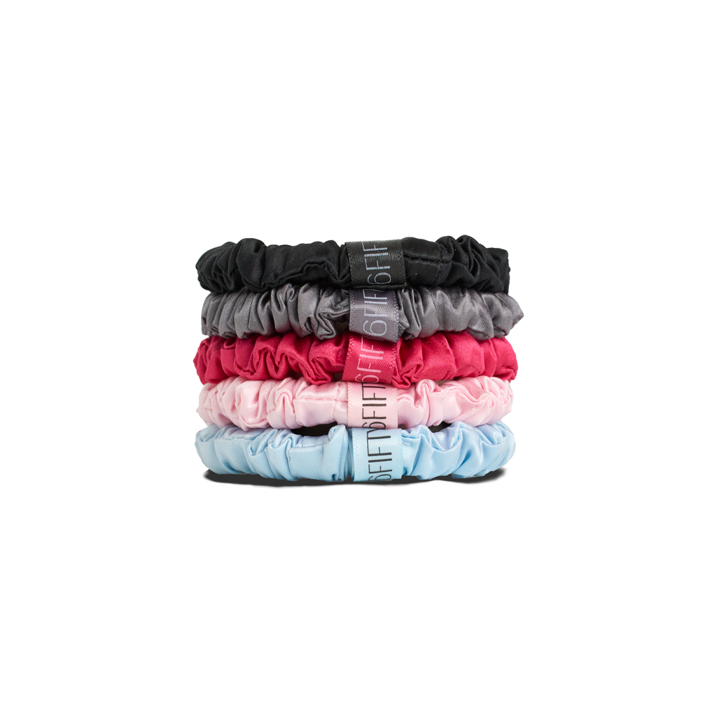 Slim Silk Scrunchies | Mix & Match x5