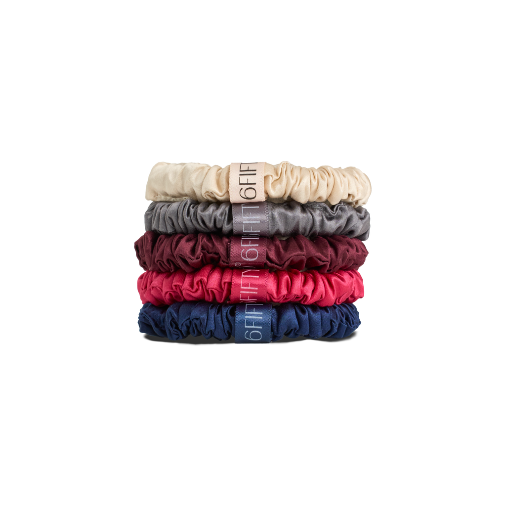 Slim Silk Scrunchies | Mix & Match x5