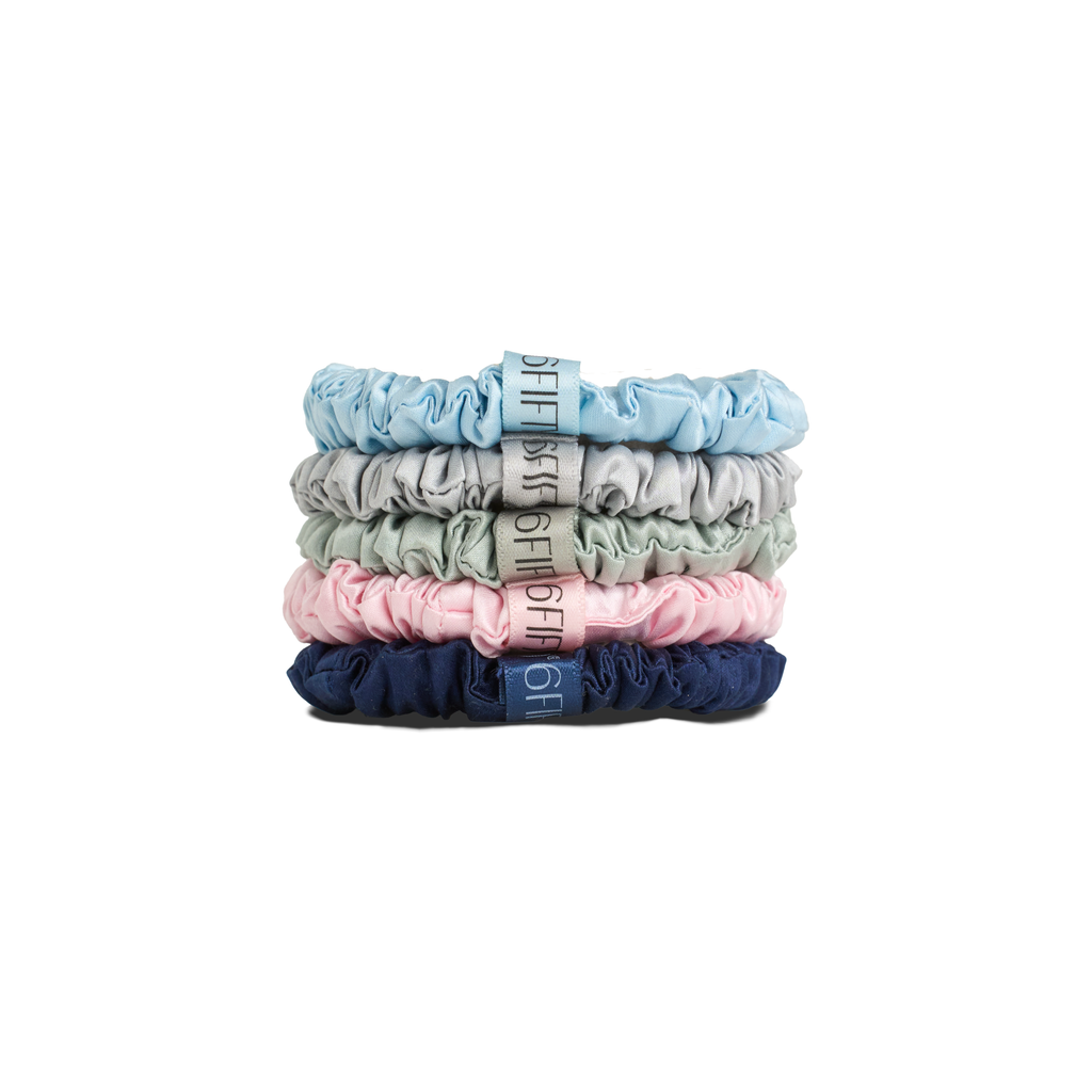 Slim Silk Scrunchies | Mix & Match x5