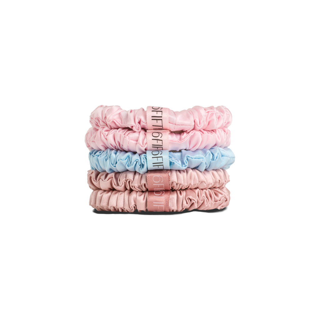 Slim Silk Scrunchies | Mix & Match x5