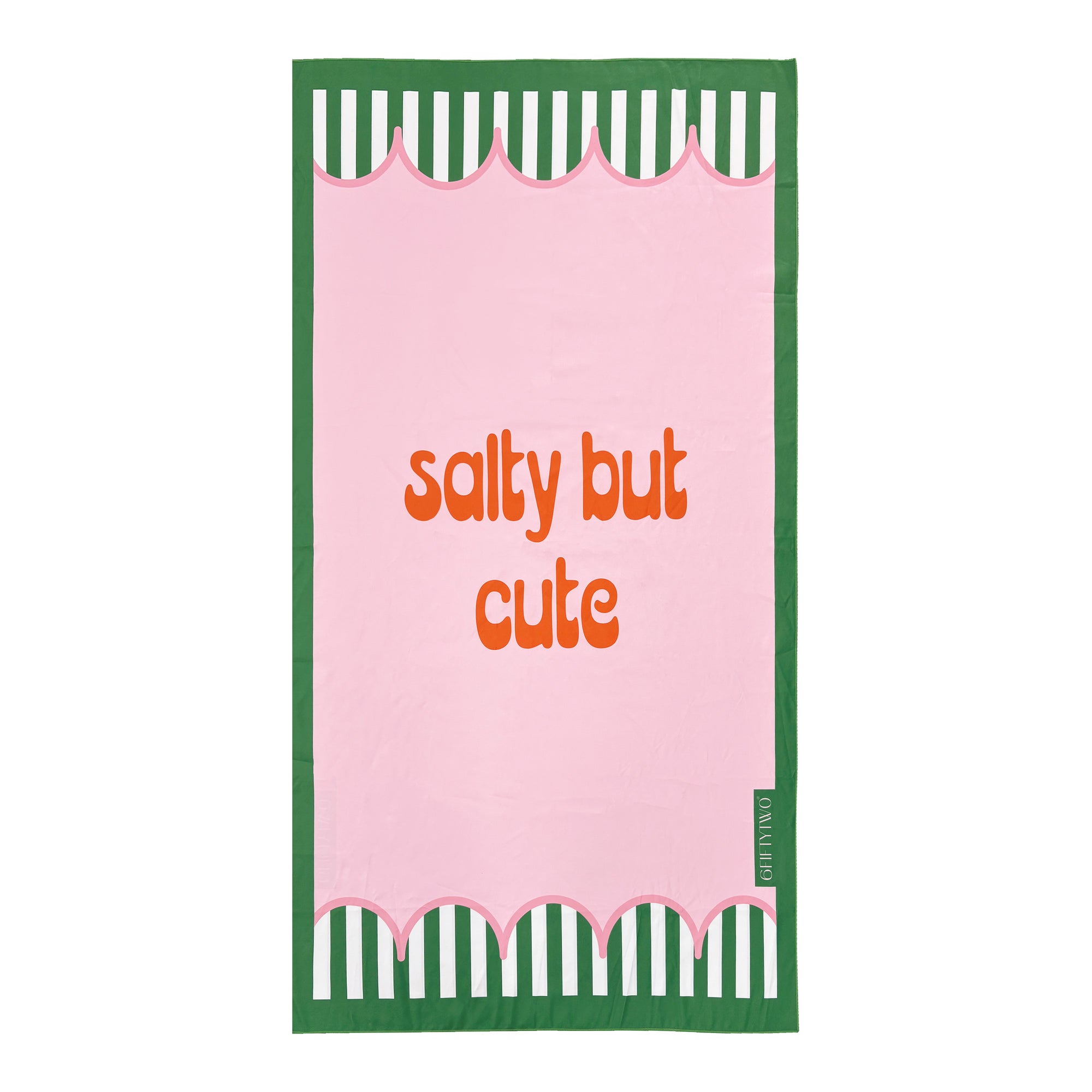 salty but cute | the statement collection beach towel