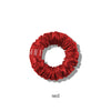 red | mini dream silk scrunchies